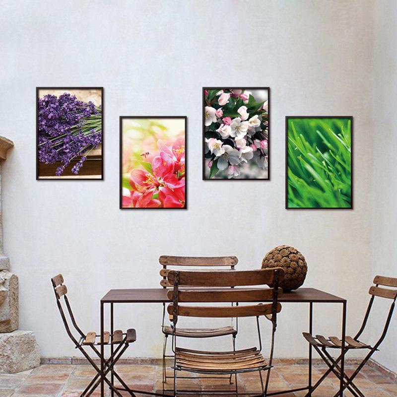 Living Room Bedroom Creative Combination 3D Quadruple Painting Landscape Wall Sticker