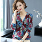 Bohemian Printed Knit Cardigan Women's Artificial Mink Wool  Knitted Jacket Oversized Cashmere Cardigan Top