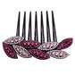 Diamond Leaf Hair Comb Insert Comb Hair Accessories Plate Hairball Head Drill Bit Flower Girl Hairpin Mother Headdress Shiny Hairpin