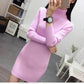 Autumn and Winter Turtleneck Sweater Women Pullover Mid-length Slim-fitting Thick Tight Knit Bottoming Shirt