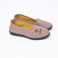 Middle-aged and Elderly Canvas Plaid Single Shoes Flat Shallow Mouth Cloth Shoes Breathable Comfortable Women's Shoes