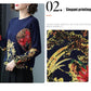 Women's High-end Cashmere Sweater Vintage Ethnic Printed Woollen Sweater  Knit Bottoming Sweater Autumn Winter Plus Size Loose Jumper