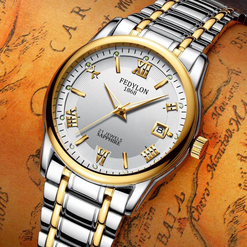 Automatic Machinery Business Luxury Men Watch Top Brand Fashion Military Stainless Steel Watch Men