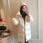 Matte Shiny White Duck Down Down Jacket Women Mid-length Korean Loose Dongdaemun Winter Jacket Women