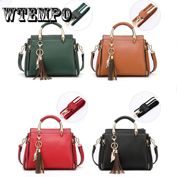 Women's Handbag Fashion Large Capacity Women Shoulder Bag Tassel Pendant