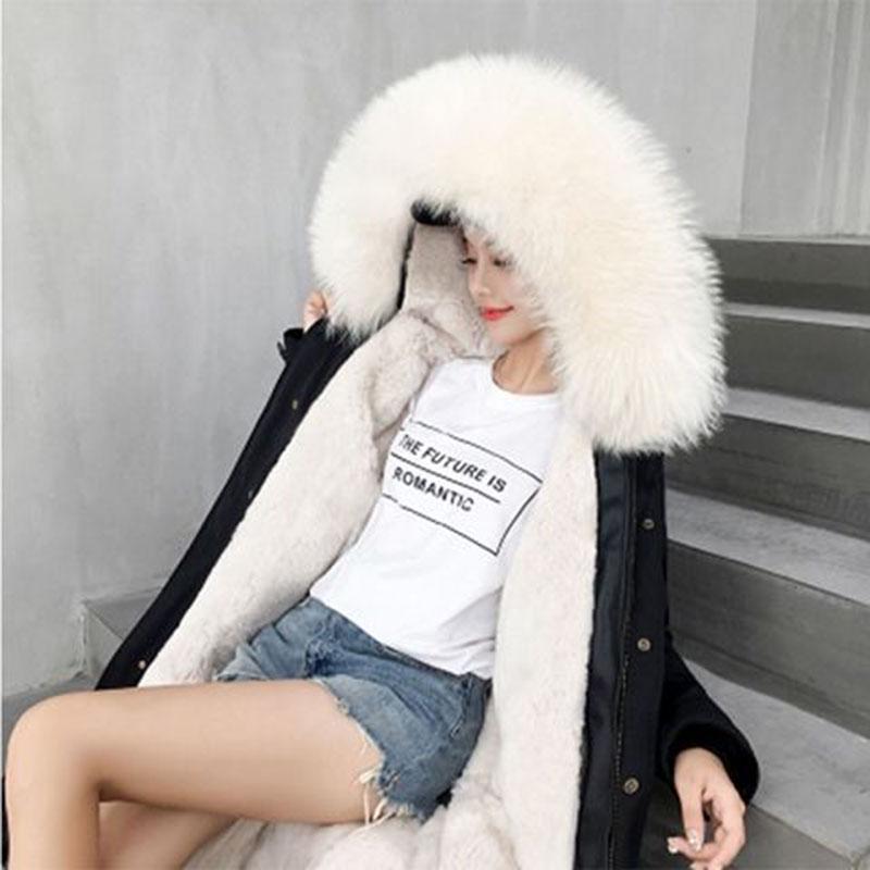 Women Retro Faux Fur Parka Coats Outwear Long Warm Overcoat Girl