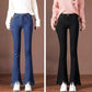 Slim Flared Denim Pants Women's Plus Size Denim Jeans Trousers Summer High Waist Sliming Fit Loose Tassel Denim Pants