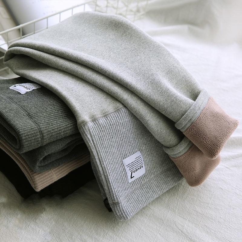 Pregnant Women's Pants In Winter Wear Thickened Plush Leggings Pregnant Women's Clothes Autumn and Winter Warm Cotton Pants Winter Clothes