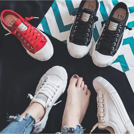 All-match Small White Shoes Women's Canvas Shoes Student Harajuku Cloth Shoes