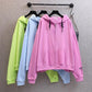 Korean Streetwear Sweatshirt Women Casual Pullover Hip Hop Long Sleeve Print Hoodies Sportswear Tops