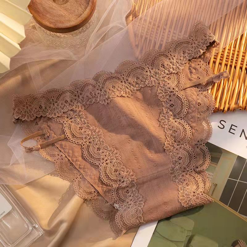 Female Cotton Antibacterial Underwear Lace Sexy Charming Seamless Underwear Japanese Student Girl Mid-waist Briefs Sport Panties Micro G-string