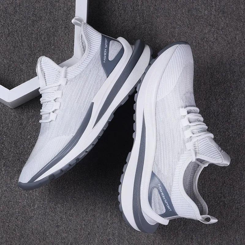 Spring Men's Shoes Trend All-match Casual Running Shoes Soft Sole Breathable Lightweight Shock-absorbing Sports Sneakers