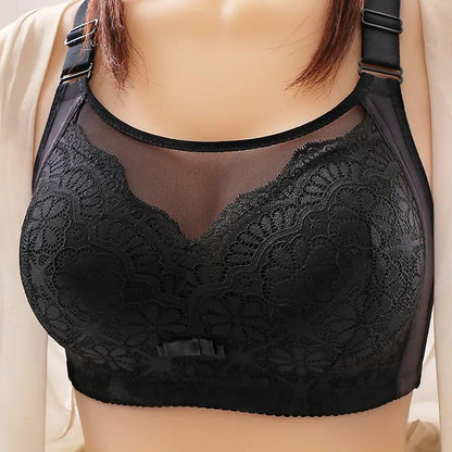 Women Bra No Steel Ring Gathered Underwear Thin Anti Sagging Breast Collection Anti Gloss Bra Women's High-grade Bra