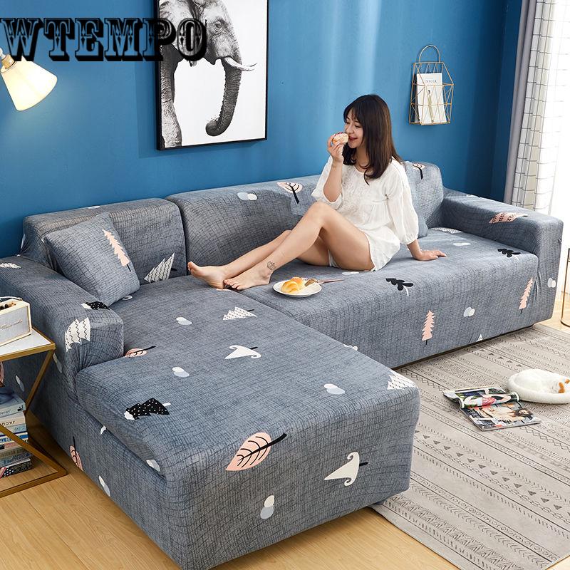 Elasticity Chair Covers Polyester Fabric Sofa Cover Slipcover Couch Protector for Four Persons