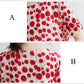 Polka Dot Women's Summer Dress Short Sleeve Round Neck Printing Knee-length Daily Wear Office Dating Party