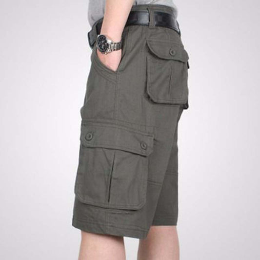 Cotton Cool Cargo Shorts Plus Size Casual Loose Multi-pocket Five-point Pants