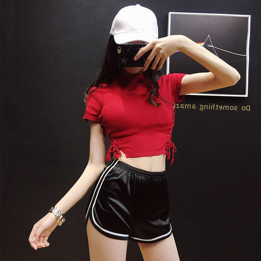 Summer Sport Shorts Women High Waist Elasticated Seamless Fitness Leggings Push Up Gym Training Gym Shorts