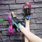 Plus Size 34-39 Summer Ins Women Mesh Sneakers Student Non-slip Basketball Shoes Breathable Running Shoes