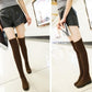 Woman Thigh High Boots  Knitting Bootleg Over Knee Boot  Ladies Winter Wedges Boots