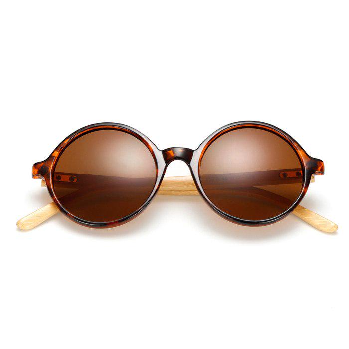 WTEMPO 2019 New Finish Handmade Bamboo Feet Round Sunglasses Women Brand Designer Plastic Frame Wome