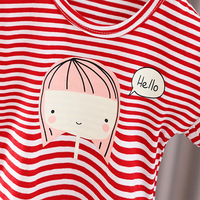 Girls' Summer Clothes Girls' Short-sleeved Suit Summer Kids Clothes Two-piece Children's Clothes