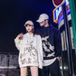 Lovers Wear Autumn Hooded Plus Fleece Sweatshirt Men and Women Oversize Hoodies Hip-hop Top Coat Unisex
