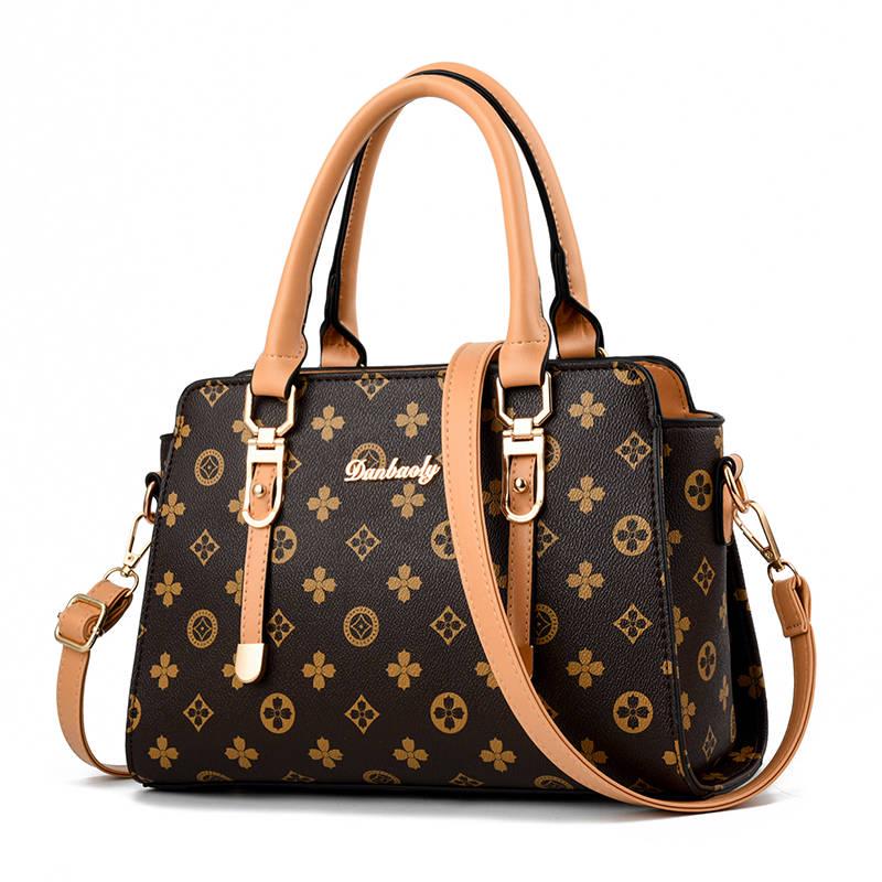 Messenger Mother Bag Leather Women's Bag Handbag Large Capacity High-level Big Bag Fashion Wild Ladies Bag