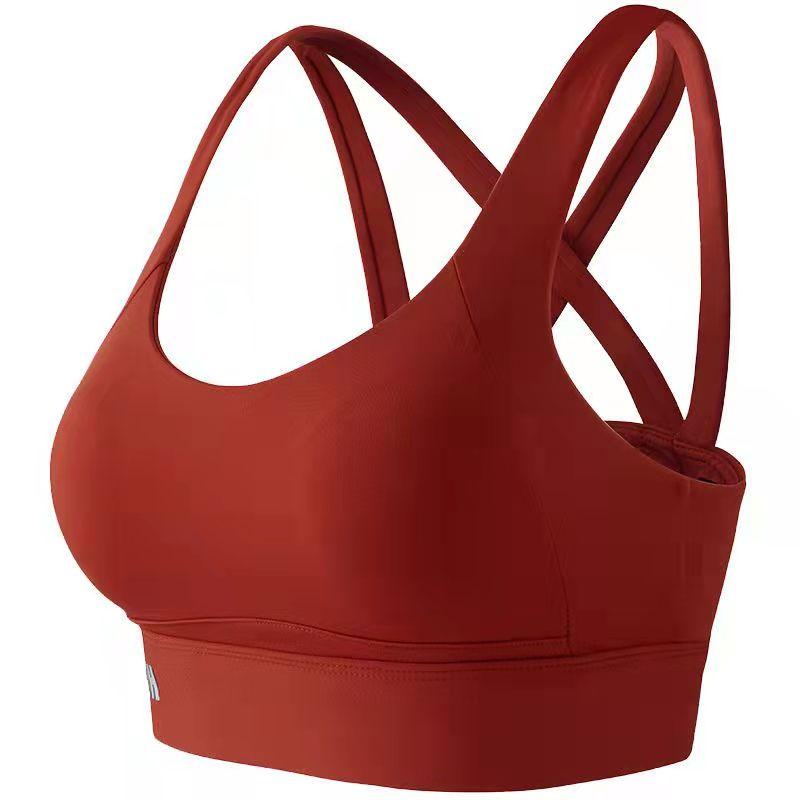 Women's Sports Underwear Shock-proof Anti-sagging High-intensity Running Fitness Bra Yoga Vest Outside The Gym Push Up Bra Top