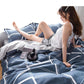 Four-piece Cotton Duvet Cover Bed Simple Single Dormitory Bed Linen Set