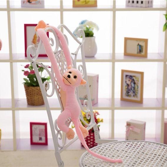 Lovely Baby Sleeping Appease Animal Long Arm Tail Monkey Doll Plush Toys Birthday Christmas Gifts