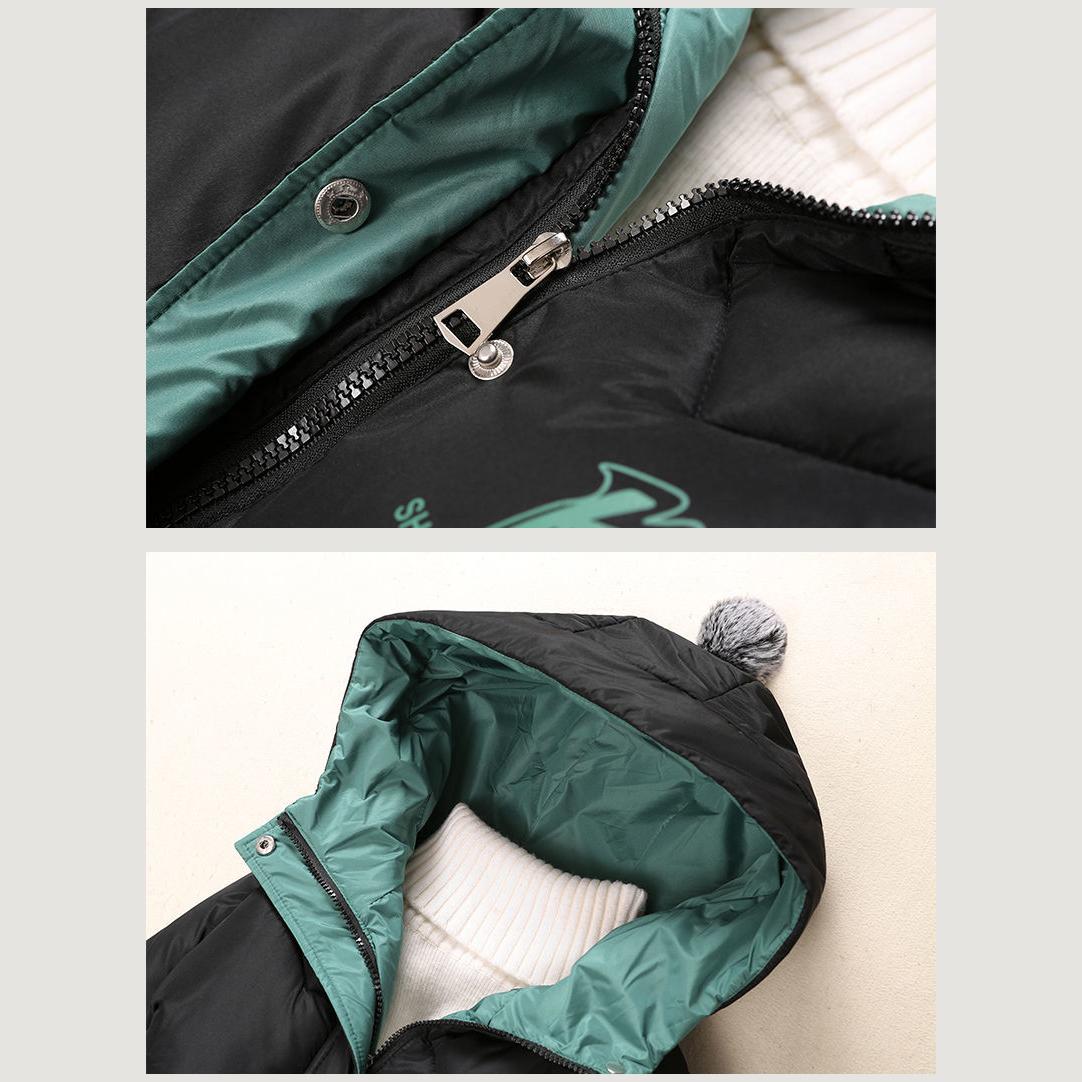 Women Winter Jacket for Teens Warm Parkas Outerwear Mid-length Down Coat Hood Girls Student Winter Thickning Coats Medium Long Padded Jacket M-3XL