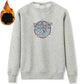 Women's Winter Plush Thickened Round Neck Sweater Men's Versatile Printed Loose Oversized Tops Men's Casual Pullover Coats