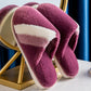 Autumn and Winter Pure Cotton Slippers Indoor Non-slip Soft-soled Shoes Warm Simple Plush Cotton Shoes