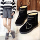 Short Tube Snow Boots Women Winter Flat Bottom All-match Plus Velvet Warm Cute Cotton Shoes Small Boots