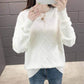 5 Colors Women Solid Color Rhombus Skin-friendly Sweater Turtleneck Bottoming Knitwear Top