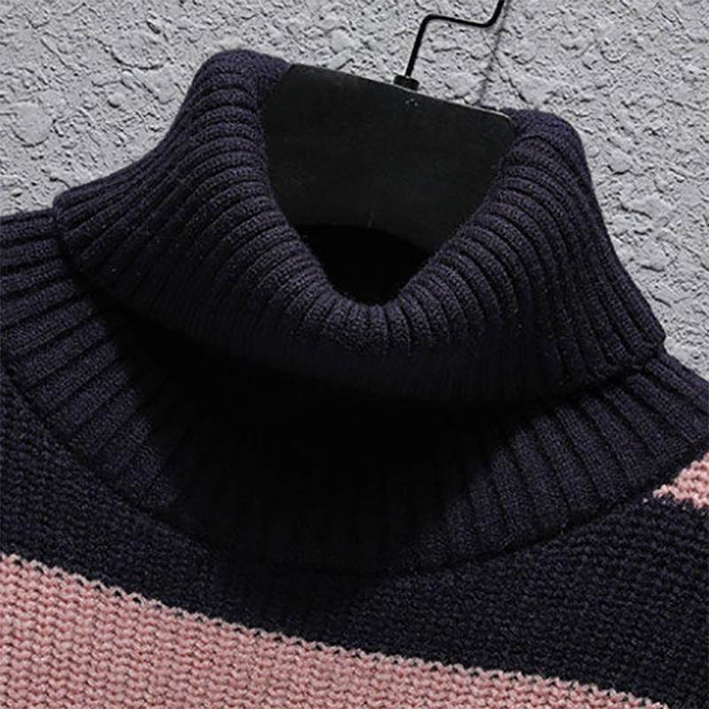 Striped Sweater Men's Autumn Casual All-match Bottoming Sweater Men's Sweatershirts Tide