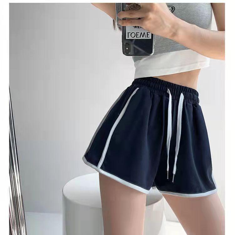 Women's Classic Side Striped Sports Shorts Loose and Thin Wide Leg Pants Casual Yoga Pants Running Shorts for Women Cute Jogging Pants Golf Short
