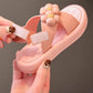 Children's Sandals Summer Girl's Princess Non-slip Soft Sole Beach Sandals Kid's Large Size Solid Color Flowers Sandals