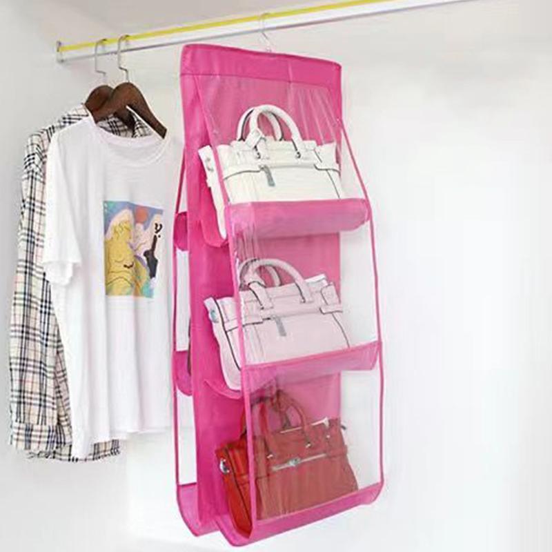 Transparent Bag Storage Hanging Bag Hanging Storage Bag Fabric Dust Bag Closet Wall Hanging Storage Rack Dust Bag