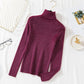 Pofulove Sexy Slim Fit Turtleneck Bottoming Knitwear Long Sleeve Skinny Bling Wire Pullover Sweater