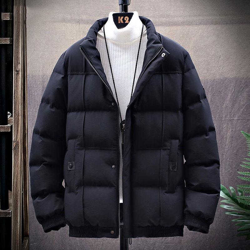 Cotton Jacket Men's Autumn and Winter Jacket Explosion Style Trend Thick Down Padded Jacket Tooling Tide Brand Padded Jacket