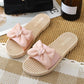 2021 New Summer Slippers Women's Outer Wear Fashion Bows All-match Non-slip Sandals Ladies Slippers