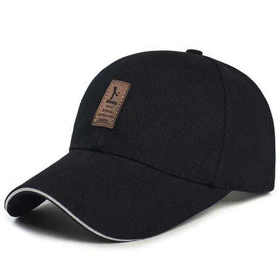Baseball cap, male fashion youth sunshade cap, black recreational duck tongue cap, male cap