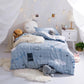 Bed Flat Sheet 100% Cotton Bedding Set Duvet Cover Pillowcase Quilt Cover Bedclothes