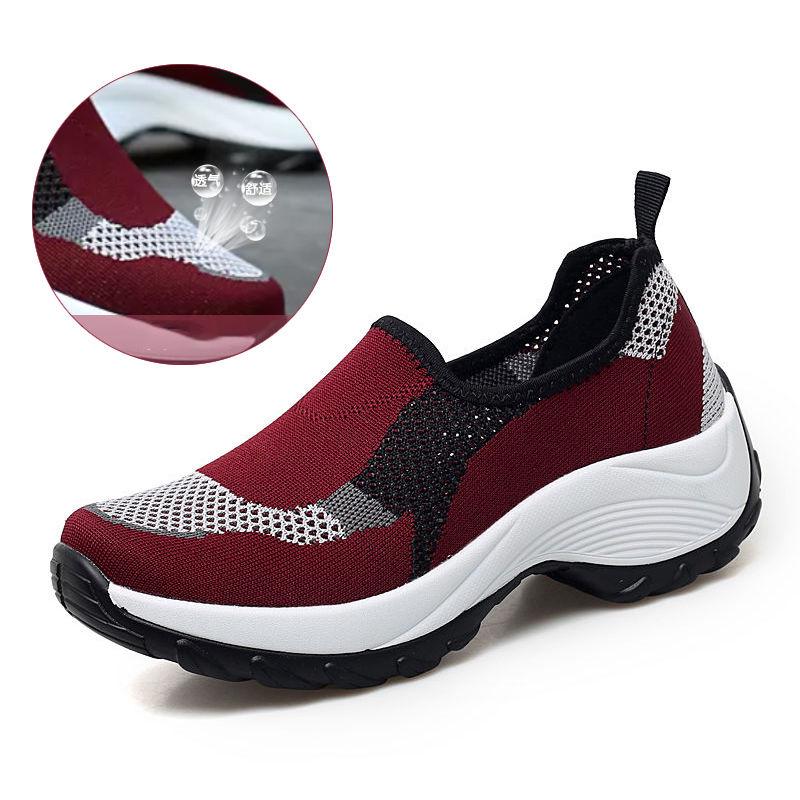 Women Platform Sneakers Spring Ladies Wedges Casual Shoes Women Trainers Comfortable Femme Height Increasing Women Shoes