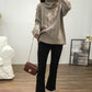 Sweater Turtleneck Bottoming Shirt Women's Solid Color Twist Casual Pullover Sweater Autumn  Winter Outerwear