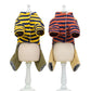 Puppy Dog Cat Clothes Winter Clothing Warm Four-legged Clothing Pet Autumn and Winter Thickening Cotton Coat Striped Overalls Jacket Pet Outwear