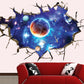 3d Blue Universe Galaxy Planet Children Wall Stickers For Kids Rooms Nursery Baby Bedroom Home Decor