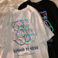 Women's Summer Loose Round Neck Printed Short Sleeve T-shirt Top