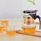 Drinkware 500ML Heat Resistant Glass Tea Pot with Filter Coffee Tea Leaf Herbal Convenient Office